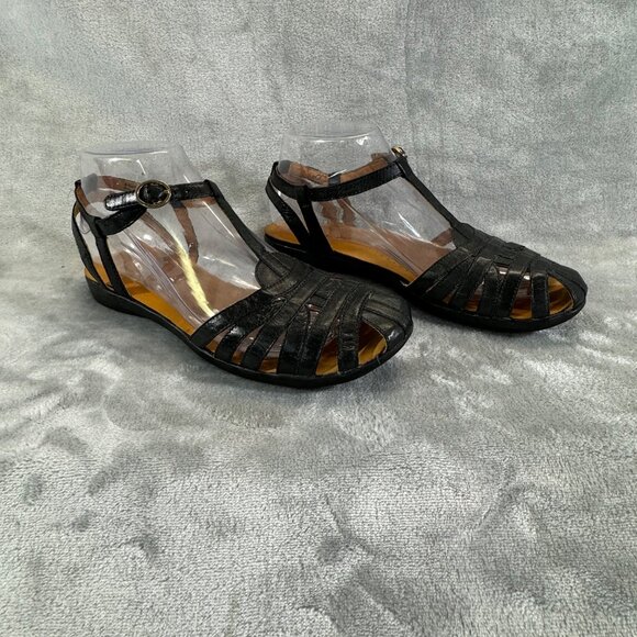 Baretraps Womens Shoes 6.5M  Ellary Black buckeled strap Sandals - Picture 12 of 16